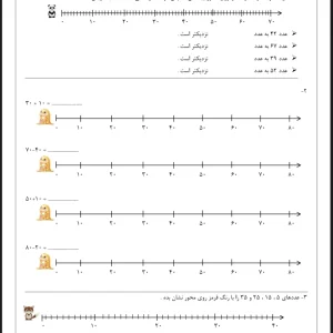 کاربرگ ریاضی تقریب زدن پایه دوم دبستان
