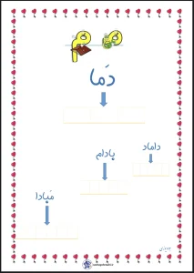 کاربرگ نشانه م فارسی اول دبستان pdf