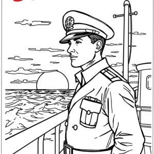 کاربرگ نیروی دریایی برای پیش دبستانی