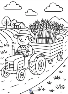 رنگ آمیزی پیش دبستان زندگی روستایی