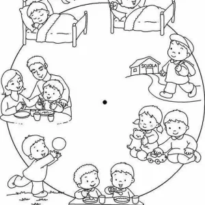 کاربرگ فعالیت های روزانه یک کودک