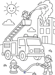 کاربرگ 75 واحدکار آتش نشان برای پیش دبستان