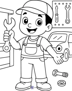 کاربرگ رنگ آمیزی شغل مکانیک