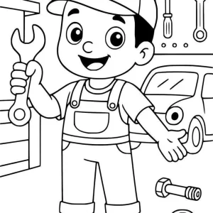 کاربرگ رنگ آمیزی شغل مکانیک