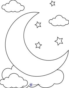 کاربرگ آشنایی با ماه و آسمان شب