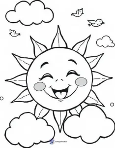 دانلود نمونه کاربرگ آشنایی با خورشید و آسمان روز برای پیش دبستانی 1 کاربرگ آشنایی با خورشید و آسمان