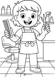 کاربرگ رایگان نقاشی مشاغل