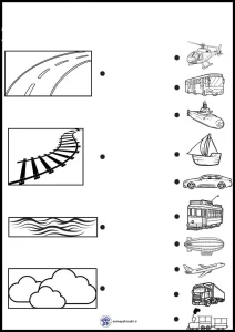 نمونه کاربرگ رایگان وسایل نقلیه پیش دبستان 2 کاربرگ رایگان وسایل نقلیه پیش دبستان