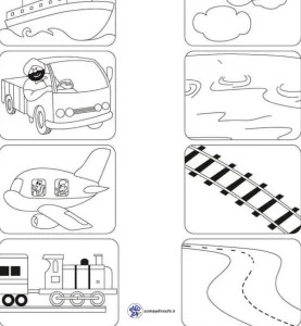 نمونه کاربرگ وسایل نقلیه پیش دبستان 4 نمونه کاربرگ وسایل نقلیه