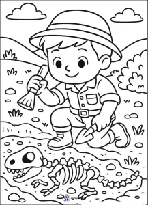 کاربرگ پیش‌دبستانی فسیل