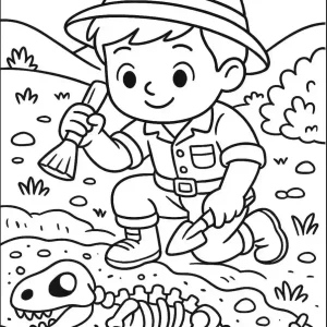 کاربرگ پیش‌دبستانی فسیل