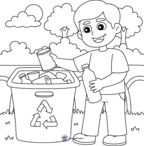 نمونه کاربرگ بازیافت کردن زباله