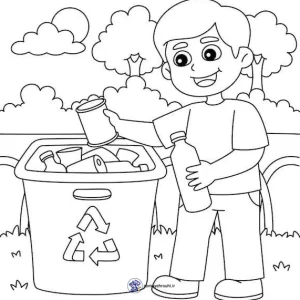 نمونه کاربرگ بازیافت کردن زباله