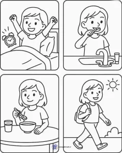 کاربرگ ترتیب فعالیتهای روزانه پیشدبستانی 1 کاربرگ ترتیب فعالیتهای روزانه پیشدبستانی