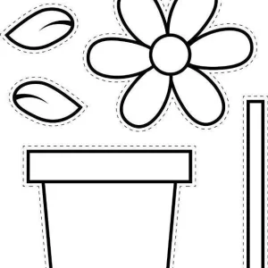 کاربرگ رایگان اجزای گیاهان پیش دبستان