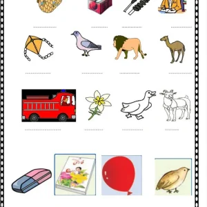 کاربرگ تصویرنویسی نشانه ک اول