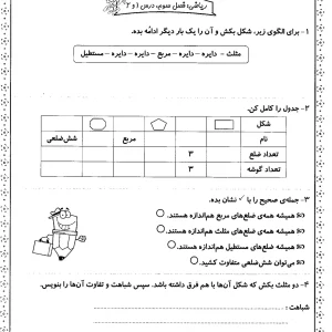 درس 1و2 فصل سوم دوم دبستان