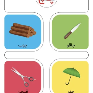 فلش کارت نشانه های (ث تا ح) کلاس اول دبستان