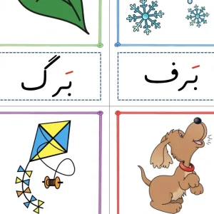 فلش کارت نشانه های فارسی کلاس اول