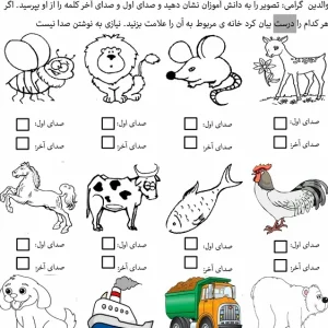 کاربرگ آزمون عملکرد نگاره۱۰