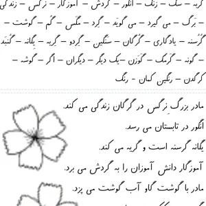 کاربرگ املا نشانه گ فارسی دبستان