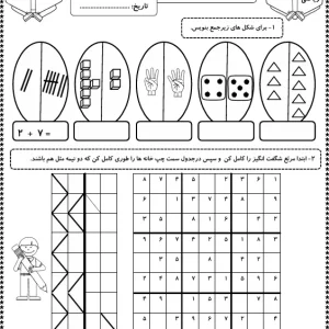 کاربرگ تم 13 ریاضی کلاس اول