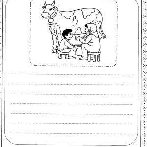 کاربرگ رایگان فارسی و رنگ آمیزی نشانه گ اول دبستان