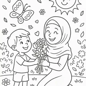 کاربرگ روز مادر پسرانه