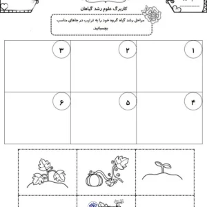 کاربرگ علوم رشد گیاهان پایه اول