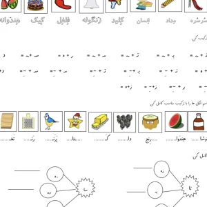 کاربرگ فارسی نشانه ( اِ ه ـه) کلاس اول دبستان