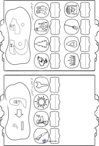 کاربرگ نشانه های (ج-او-و) فارسی اول دبستان کاربرگ نشانه های (ج-او-و) فارسی اول دبستان