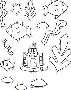 کاربرگ کار با قیچی