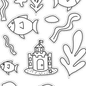 کاربرگ کار با قیچی