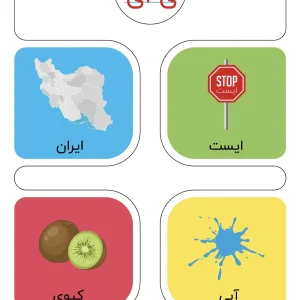 کارت حروف الفبا نشانه ای دبستان