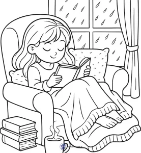 کاربرگ رنگ آمیزی کتاب و کتابخوانی برای پیش دبستان 1 کاربرگ رنگ آمیزی کتاب و کتابخوانی