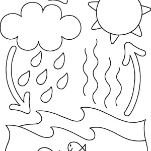 کاربرگ چرخه آب و مراحل تشکیل باران