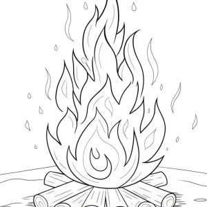 کاربرگ آشنایی با آتش پیش دبستان