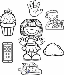 کاربرگ واحدکار حس لامسه پیش‌دبستان