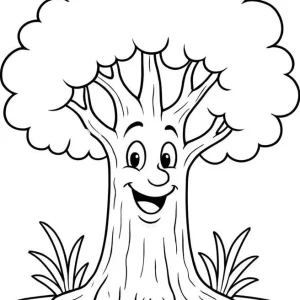 نقاشی درخت برای پیش دبستان
