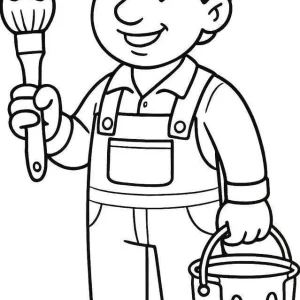 کاربرگ آشنایی با مشاغل (نقاش)