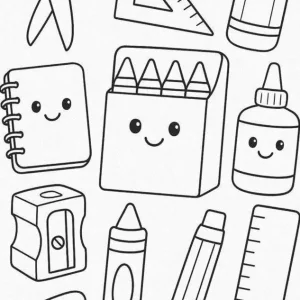 کاربرگ آشنایی با لوازم‌تحریر