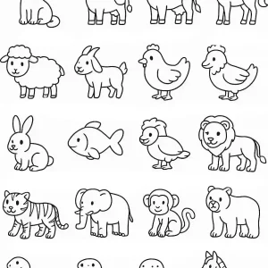 کاربرگ پیش دبستانی حیوانات اهلی و وحشی