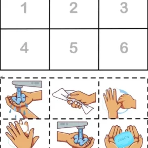 کاربرگ مراحل بهداشت دست