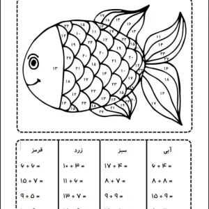 نمونه سوال جمع و تفریق ریاضی دوم دبستان