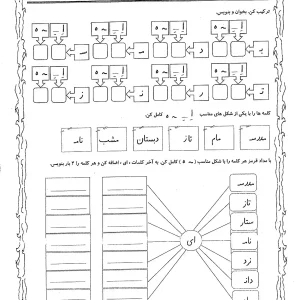 کاربرگ آموزش حرف ( اِ ـِ ــ ـه ه ــ )