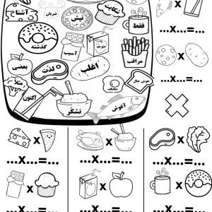 کاربرگ املای خلاق تلفیق با ضرب سوم دبستان