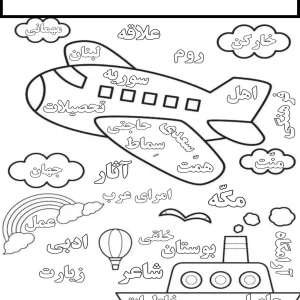 کاربرگ املای خلاق تلفیق با محیط و مساحت سوم دبستان