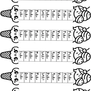 کاربرگ خلاق ضرب سوم ابتدایی