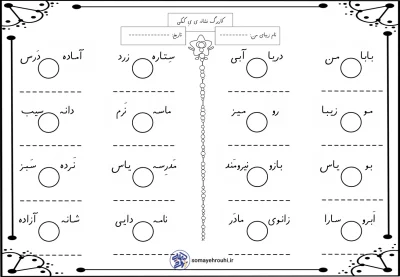 کاربرگ نشانه ی یٍ کمکی