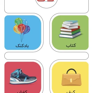 چهار پاراگراف کپشن برای کارت حروف الفبا نشانه گ فارسی اول دبستان به همراه اهداف و ویژگی وسوالات متداول